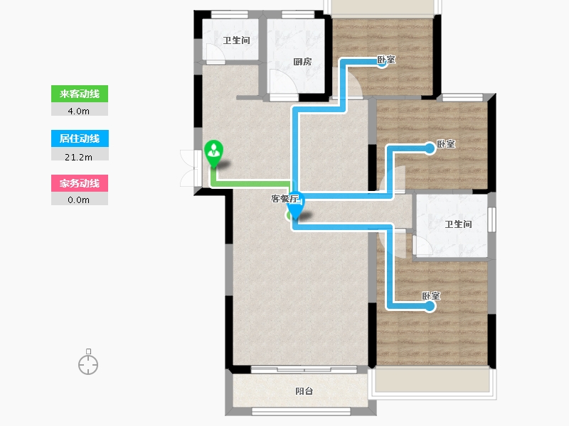 河南省-南阳市-名门中州府-91.00-户型库-动静线