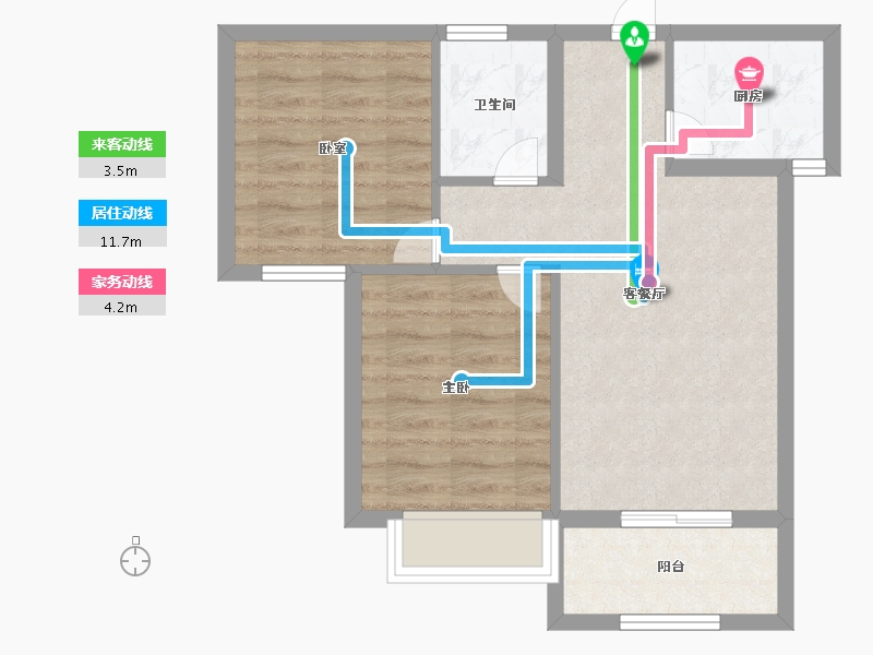 福建省-厦门市-晟港名都-55.00-户型库-动静线