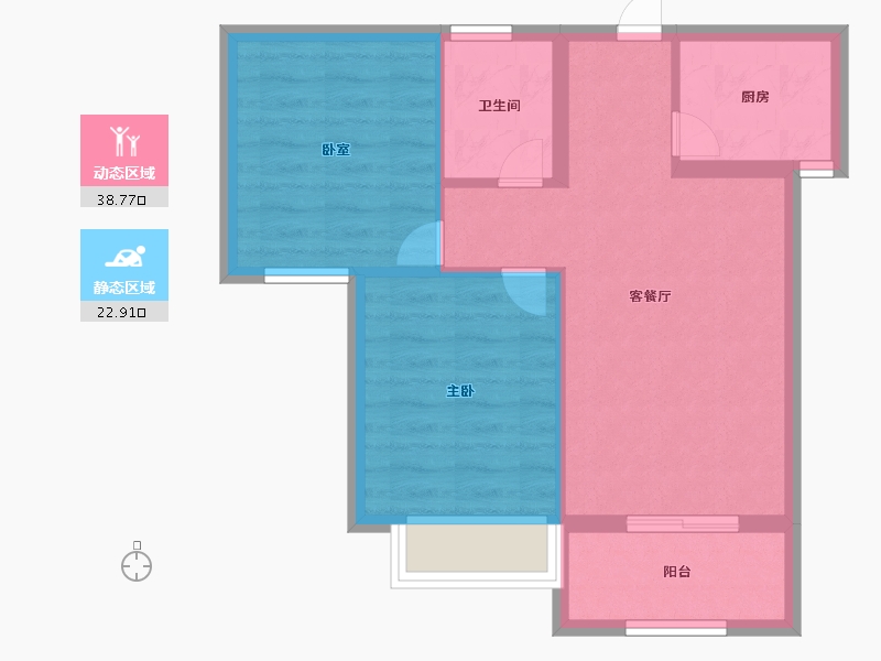 福建省-厦门市-晟港名都-55.00-户型库-动静分区