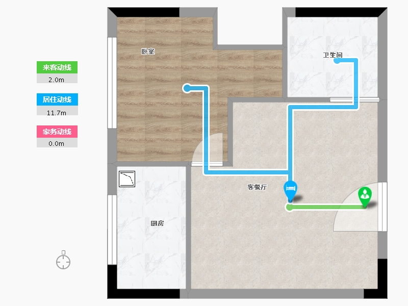 湖北省-黄冈市-麻城金桥新天地-47.71-户型库-动静线