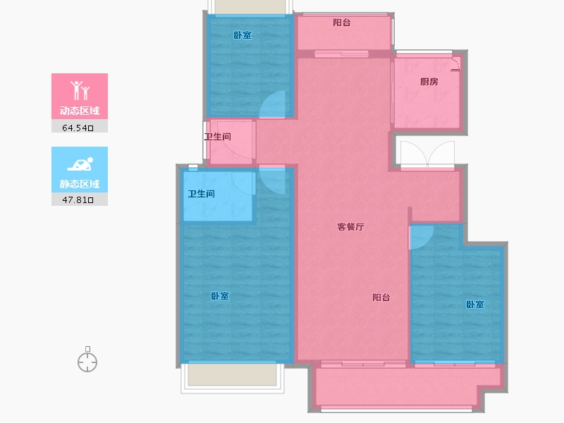 河南省-南阳市-领创滨河府-102.10-户型库-动静分区