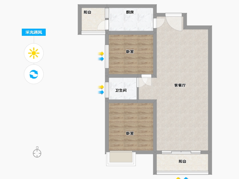 河南省-南阳市-财富家天下·-72.00-户型库-采光通风