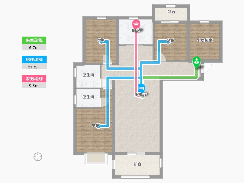 山东省-临沂市-嘉益香槟城-98.00-户型库-动静线