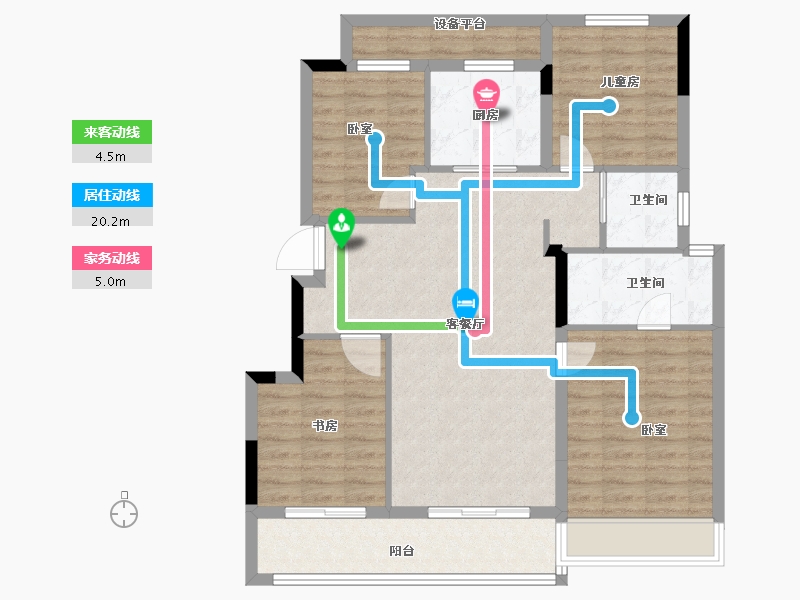 浙江省-绍兴市-宝能凤林府-101.00-户型库-动静线