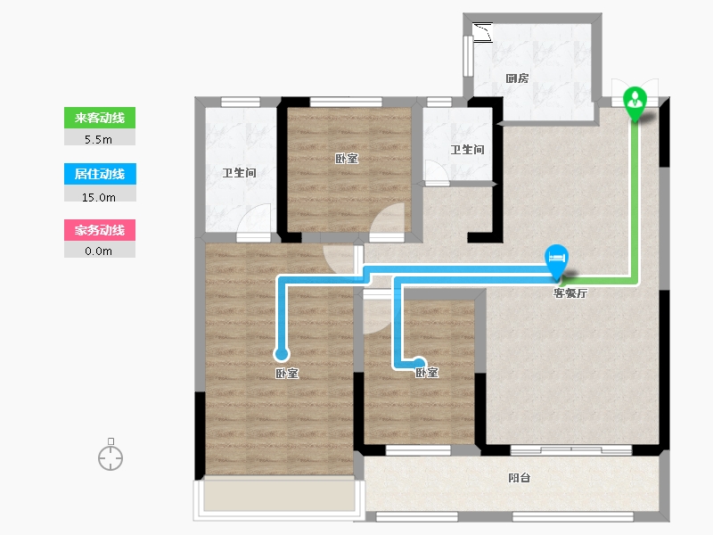 河南省-南阳市-名门中州府-98.10-户型库-动静线