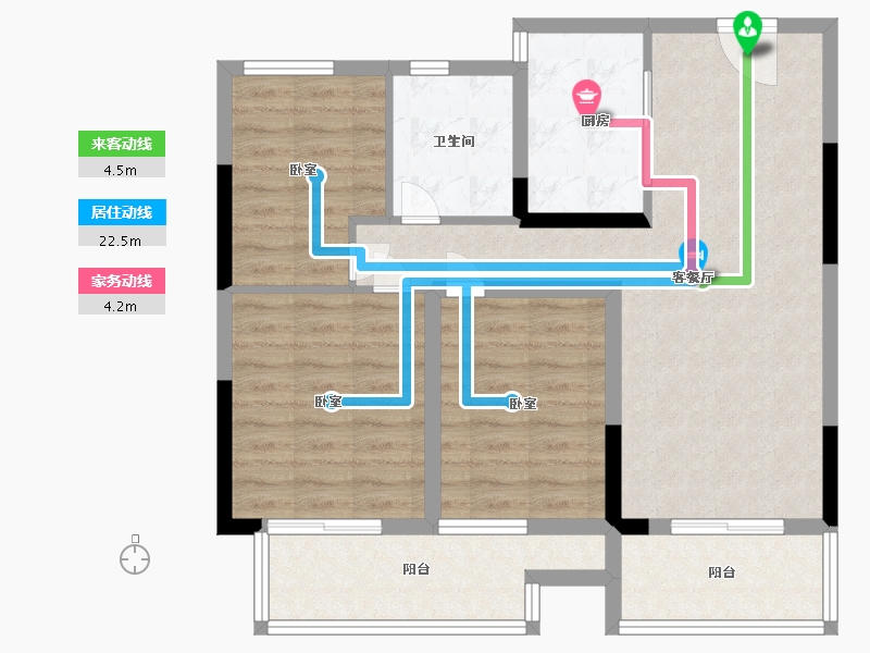 河南省-驻马店市-中亿金第-83.99-户型库-动静线