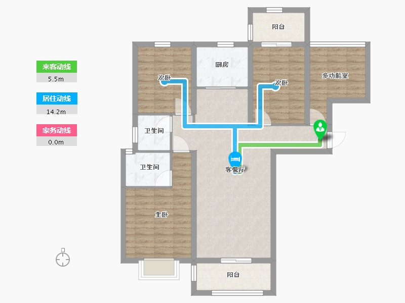 山东省-临沂市-嘉益香槟城-96.20-户型库-动静线