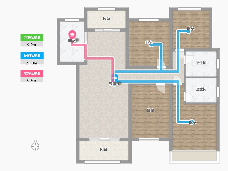 河南省-南阳市-新野建业森林半岛-115.00-户型库-动静线