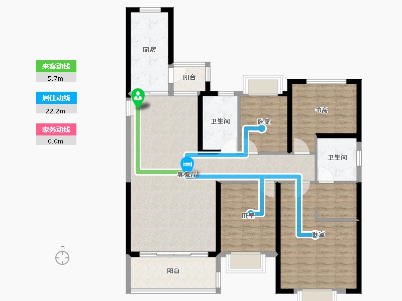 山东省-济宁市-济宁恒大御峰-117.00-户型库-动静线