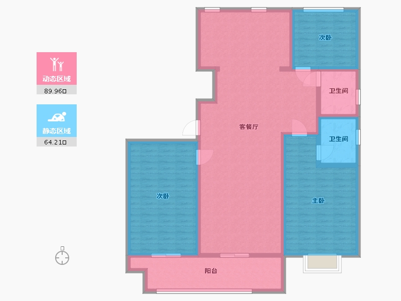 山东省-烟台市-东泰仕林首府-140.00-户型库-动静分区