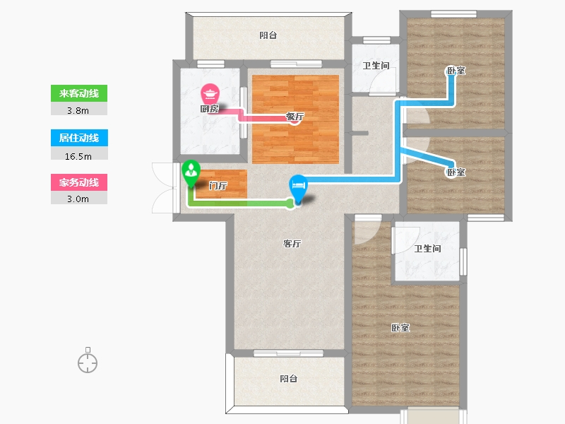 河南省-许昌市-建业春天里-108.79-户型库-动静线