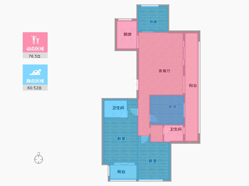 河南省-信阳市-桃李春风-113.99-户型库-动静分区