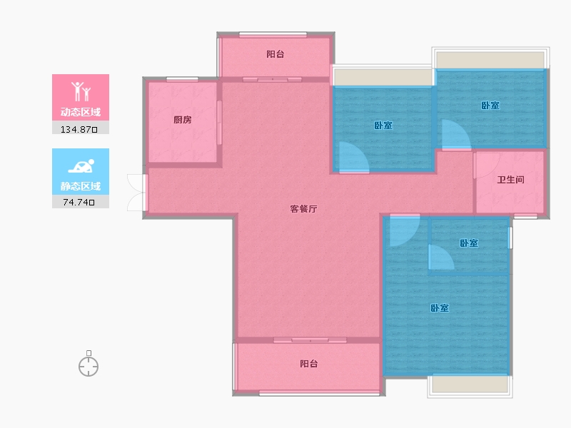 河南省-南阳市-新旭·京华府【南苑】-192.64-户型库-动静分区