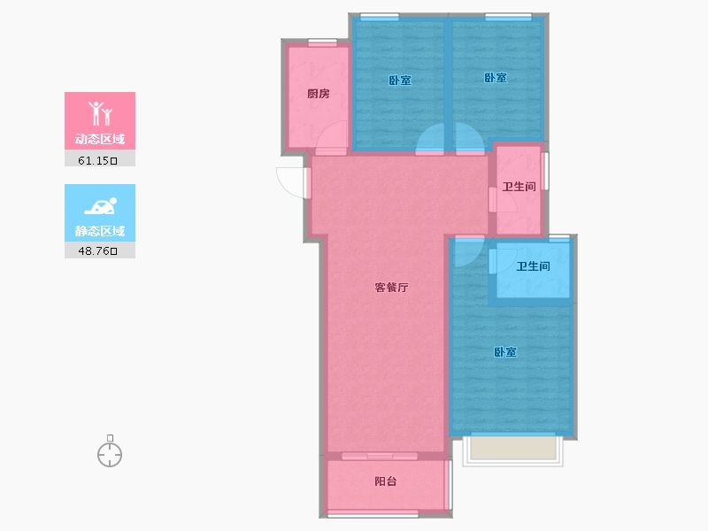 河南省-商丘市-海亚春天上苑-98.04-户型库-动静分区