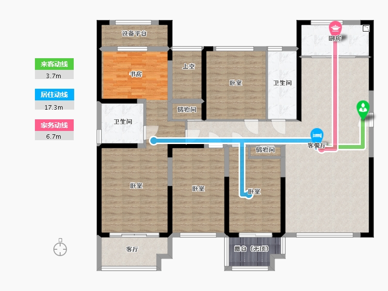 河南省-三门峡市-航科总部经济综合体-157.00-户型库-动静线