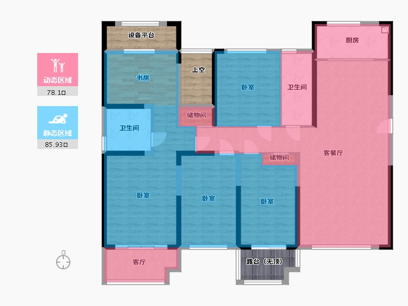 河南省-三门峡市-航科总部经济综合体-157.00-户型库-动静分区