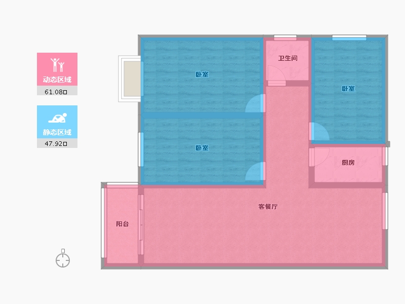 河南省-南阳市-亿安·天下城-97.30-户型库-动静分区