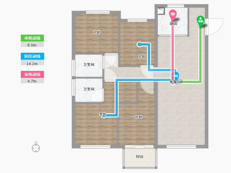 福建省-厦门市-中骏璟峰-100.82-户型库-动静线