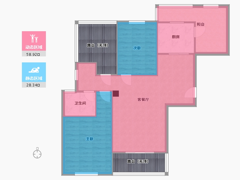 河南省-洛阳市-东陌映像-94.50-户型库-动静分区