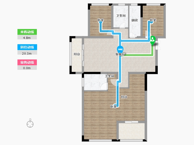 安徽省-宣城市-华夏湖畔御苑-121.98-户型库-动静线