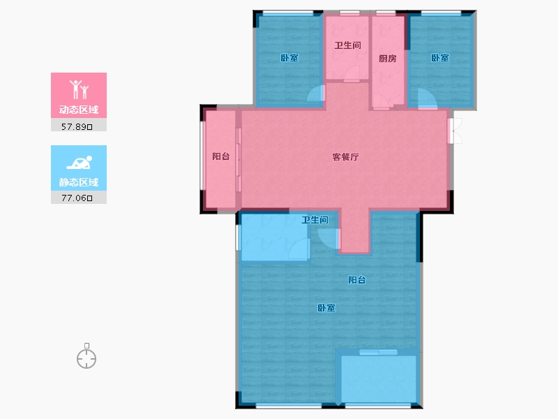 安徽省-宣城市-华夏湖畔御苑-121.98-户型库-动静分区