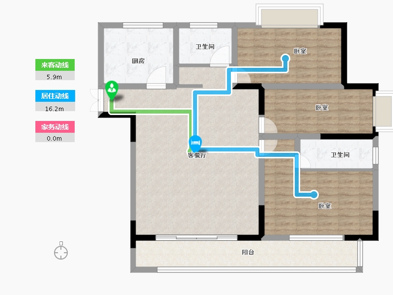 河南省-信阳市-固始信合公园里-109.98-户型库-动静线