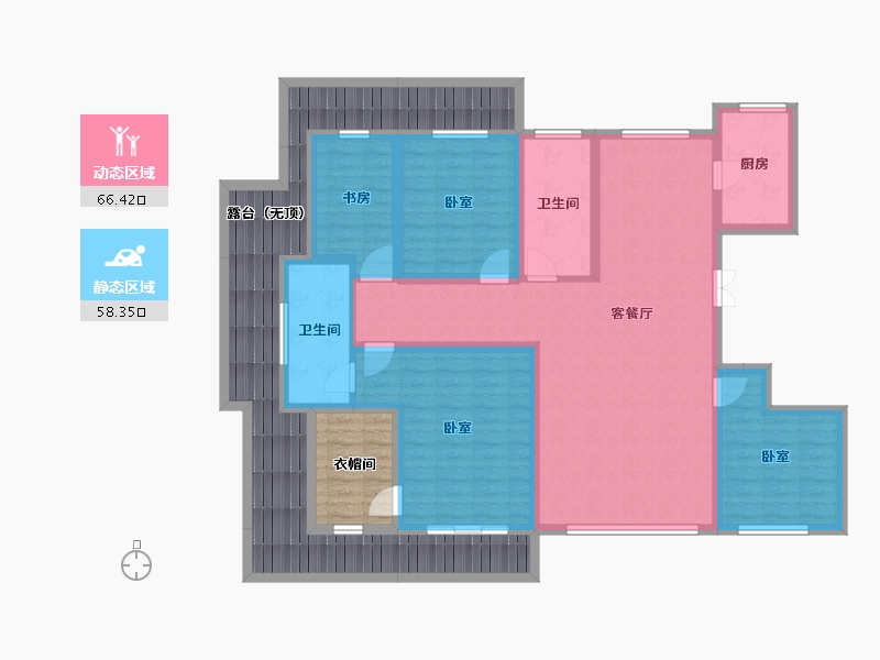 河南省-郑州市-豫发国园-146.20-户型库-动静分区