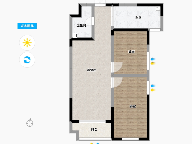 河南省-南阳市-名门中州府-78.13-户型库-采光通风