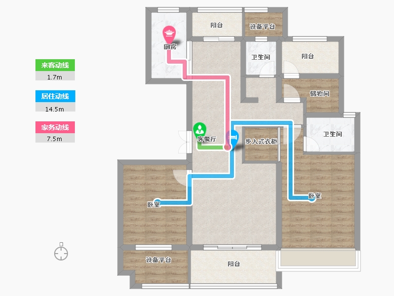 河南省-南阳市-新旭·京华府【南苑】-100.00-户型库-动静线