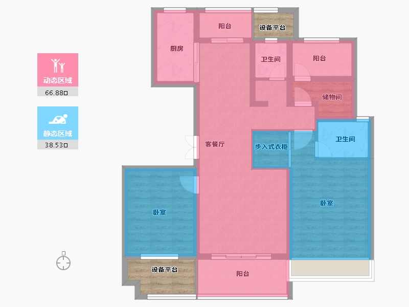 河南省-南阳市-新旭·京华府【南苑】-100.00-户型库-动静分区