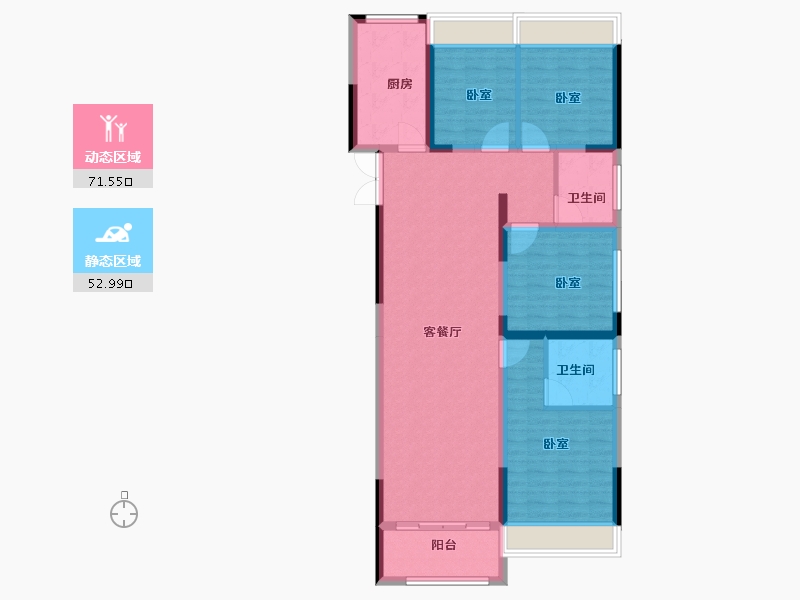 河南省-南阳市-名门中州府-112.15-户型库-动静分区