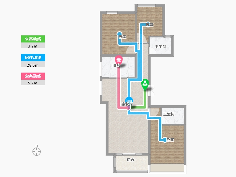 河南省-信阳市-桃李春风-100.01-户型库-动静线