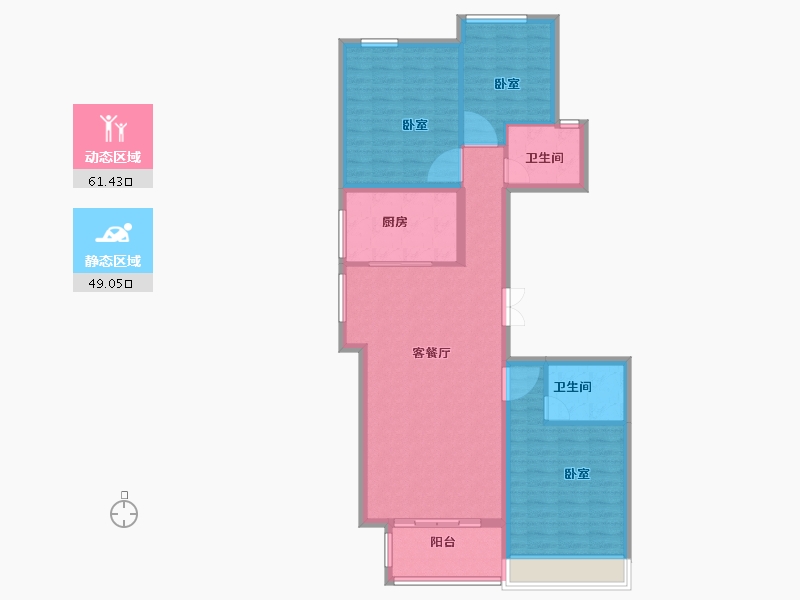 河南省-信阳市-桃李春风-100.01-户型库-动静分区