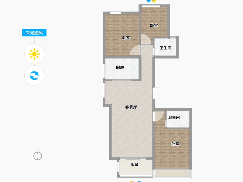 河南省-信阳市-桃李春风-100.01-户型库-采光通风