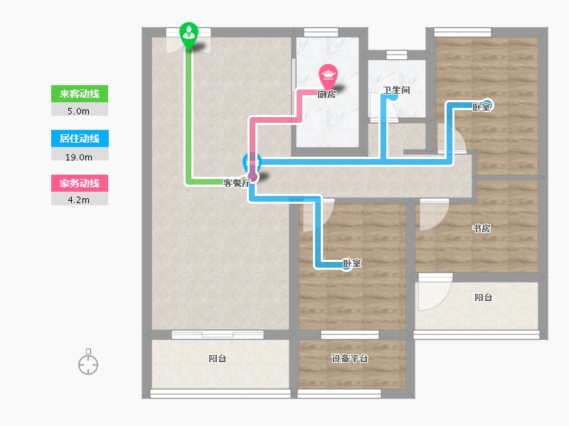 河南省-南阳市-新旭·京华府【南苑】-84.00-户型库-动静线