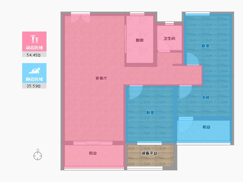 河南省-南阳市-新旭·京华府【南苑】-84.00-户型库-动静分区