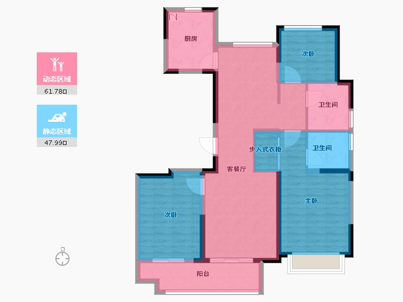 山东省-济南市-济南杨柳春风-98.00-户型库-动静分区