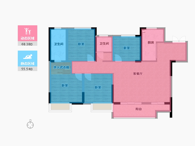 河南省-三门峡市-建业城-111.00-户型库-动静分区