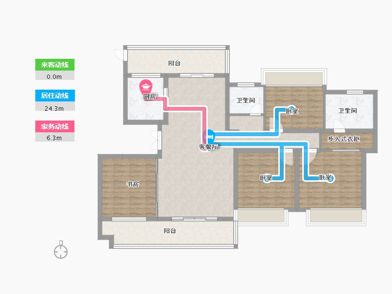 河南省-南阳市-新旭·京华府【南苑】-122.99-户型库-动静线