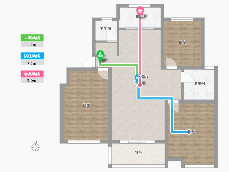 河南省-信阳市-金牛国际社区-97.37-户型库-动静线