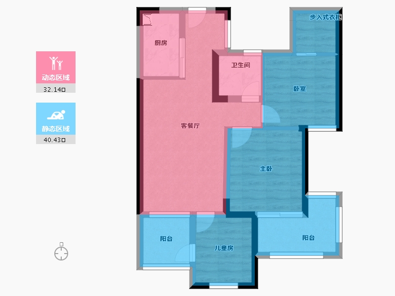 福建省-厦门市-三盛国际海岸-63.09-户型库-动静分区