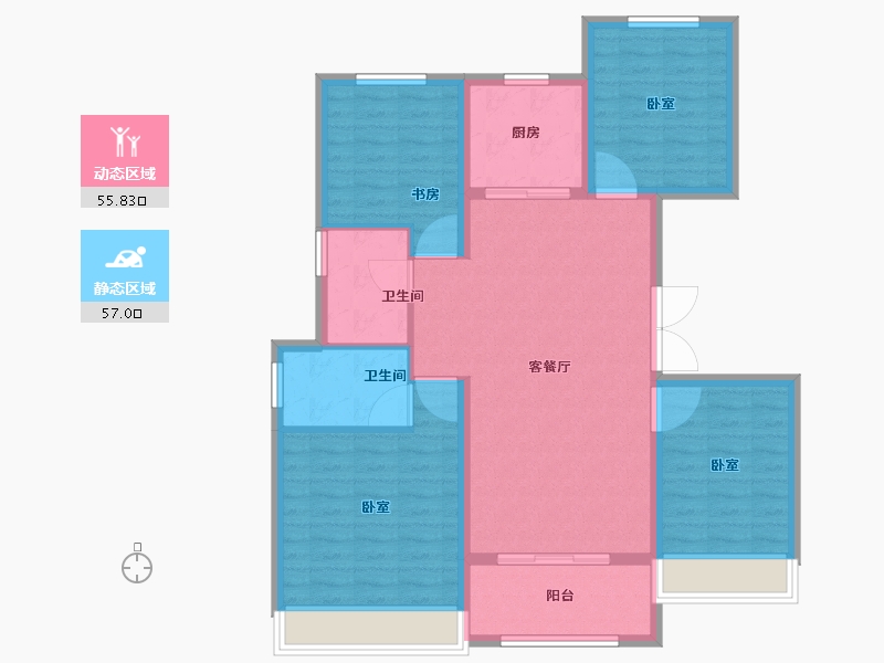 山东省-淄博市-中南淄江府-102.01-户型库-动静分区