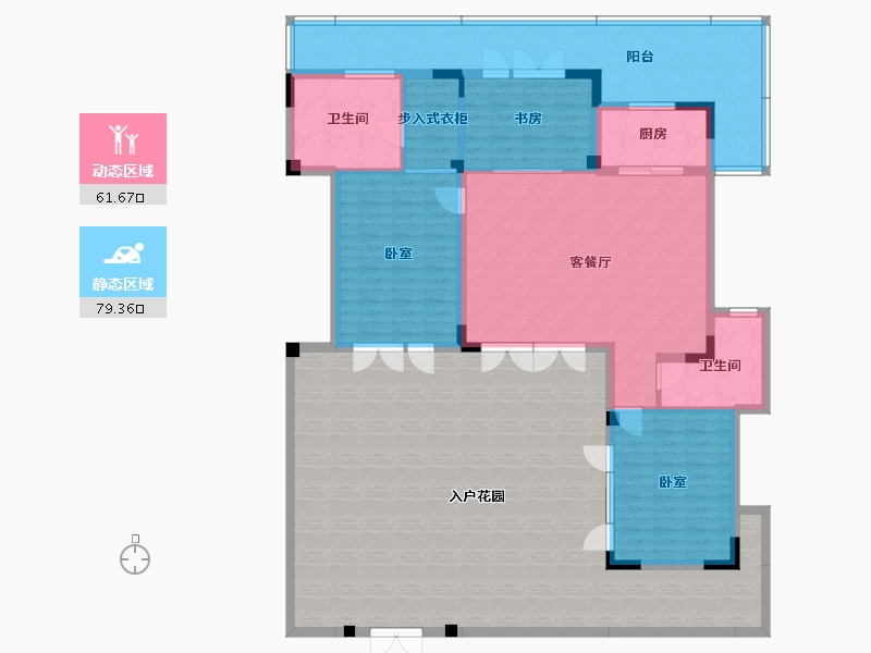 湖北省-宜昌市-交投十里春风-209.44-户型库-动静分区