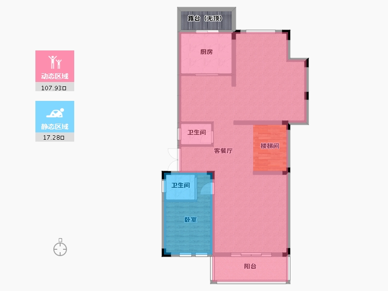 湖北省-武汉市-联投花山郡别墅-118.67-户型库-动静分区