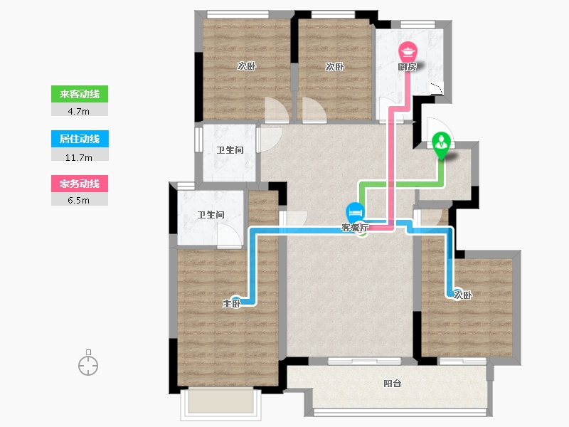 福建省-福州市-望海潮-100.00-户型库-动静线