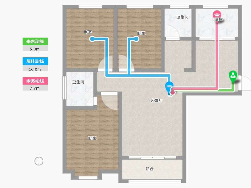 河南省-商丘市-白云世贸商城一期-105.00-户型库-动静线