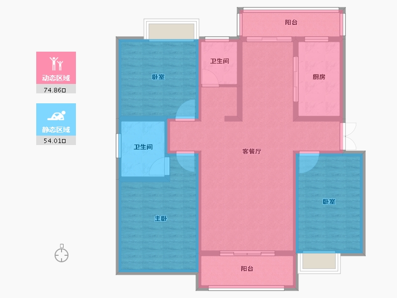 河南省-南阳市-钓鱼台壹号-115.00-户型库-动静分区