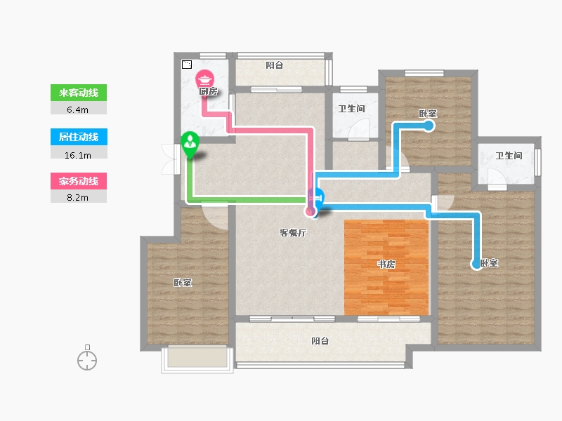 河南省-商丘市-柘城千墅院-132.45-户型库-动静线