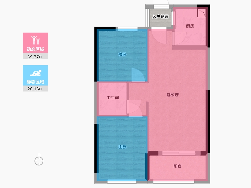 福建省-福州市-名城紫金轩-55.07-户型库-动静分区