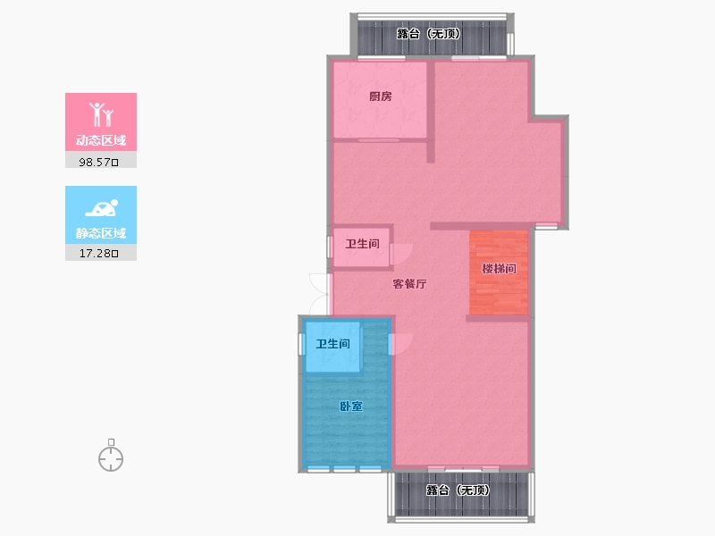 湖北省-武汉市-联投花山郡别墅-120.86-户型库-动静分区